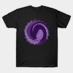 Purple Swirled Mandala T-Shirt